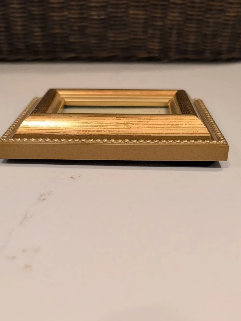 Gold Beaded Picture Frame - 2x3 Photo Opening